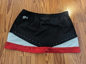 GK ELITE Sportswear CHEER SKORT SKIRT gymnastics Cheerleading rhinestones AM red - Picture 1 of 8