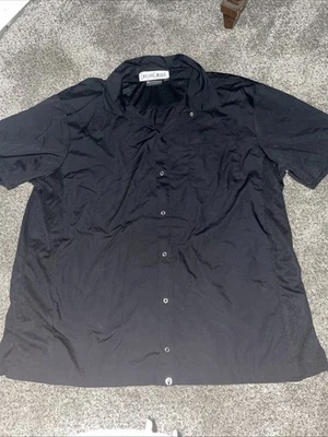 Chef Works Shirt Mens 2XL Black Short Sleeve Cook Work Uniform Vented Chef - Image 1 of 4