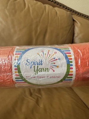 Hilo de chenilla naranja jumbo/grueso número 7 0,75 pulgadas (2 Cm) 100% Poliéster Foto 1 de 4