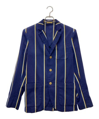 Регби Ralph Lauren в полоску шерсти на заказ куртка размер XS Ig968 - Изображение 1 из 4