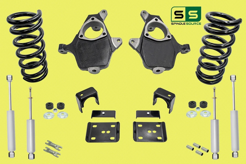 4"/6" Lower Drop + SHOCKS FOR 99 - 06 Chevrolet Silverado GMC Sierra 1500 V8 - Image 1 of 1