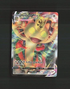 Meowth VMAX SWSH005 Sword & Shield Black Star Promo Holo Pokemon Card LP+ - Picture 1 of 10