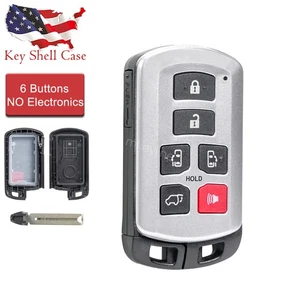 Para Toyota Sienna 2011-2020 Coche Control Remoto Llavero Carcasa Estuche HYQ14ADR 6 Botones - Imagen 1 de 7