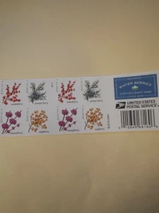 5415-18 MNH Booklet of 20 First Class Forever stamps - Winter Berries - Picture 1 of 1