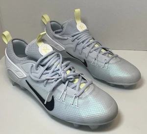 Nike Huarache Elite 9 Low LAX SE Lacrosse Cleat  Grey Men Size 12 FV6147-001 New - Picture 1 of 5