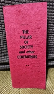 1984 The Pillar Of Society and Other Ceremonies Shrine Mason Imperial Council - Picture 1 of 2