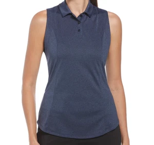 NEU Callaway Damen Golf Heather Poloshirt, True Navy Heather Blue - XS - Bild 1 von 5