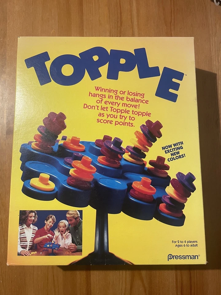 Topple board Game Don't Let It Topple Over Fully Complete Made In USA Excellent - Image 1 of 4