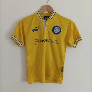 Vintage Leeds United Puma Youths Away Fußball Trikot 1996/97 - Größe 71 cm - Bild 1 von 14