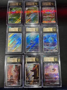 CGC Pr 10 Charizard Venusaur Blastoise EVOs Set 9 Pokemon Card 151 Japanese sv2a - Picture 1 of 1