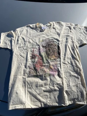 复古全新带标签 GAP 无袖衬衫 Dead Stock 80 年代单针美国制造 L 白色 — 第 1/4 张图片