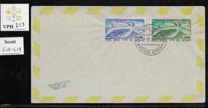 VPH_213. VATICAN. Rare letter w. 1949 UPU ANNIVERSARY air set. Scott C18-C19. - Picture 1 of 1