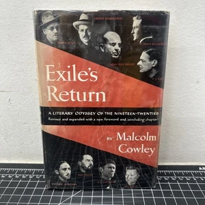 Exile's Return von Malcolm Cowley HC Good 1951 Erstausgabe - Bild 1 von 9
