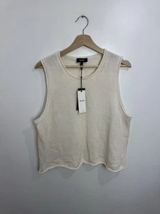 Me+Em Cotton Linen Chunky Vest Cream Size XL New With Tags - Picture 1 of 7