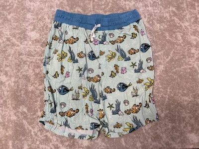 Men Medium Little Sleepies PJ Sleep Shorts Disney Finding Nemo Dory Bamboo Blue - Image 1 of 4