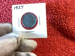 1927 BUFFALO 🦬 NICKEL STRONG DATE DECENT HORN  - Picture 1 of 12