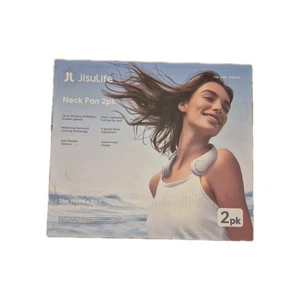 JISULIFE Neck Fan 2 pack 5 Speeds portable a/c FREE SHIPPING neck fan - Picture 1 of 4