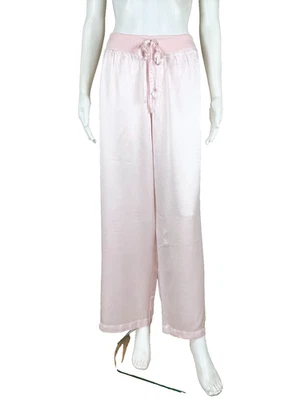 PJ HARLOW Jolie Satén Faille Pijama Lounge Pantalones Rosa NUEVO CON ETIQUETAS NUEVO - NTSF Foto 1 de 4