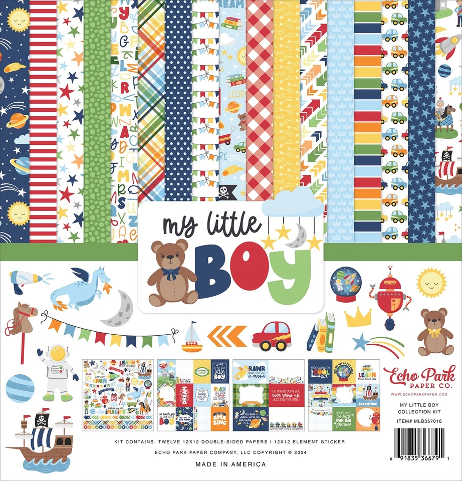 ECHO PARK PAPER Echo Park Collection Kit 12"X12"-My Little Boy