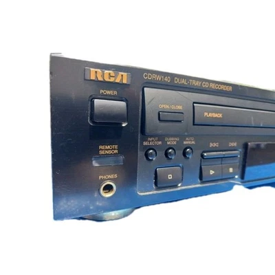 RCA CDRW140 Dual Tray CD Player Recorder Tested And Working Good Condition  - Image 1 of 4