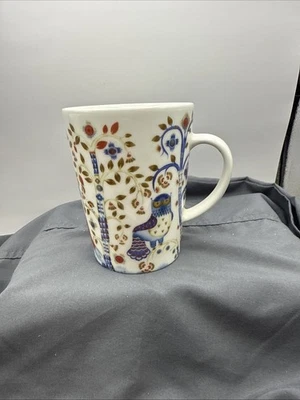 iittala Taika Porcelain Owls Peacocks  Coffee Tea Big Mug - Image 1 of 4