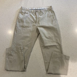 Polo Ralph Lauren Pants Bedford Chino Flat Front Tan Size 32x30 Pockets Mens - Picture 1 of 9