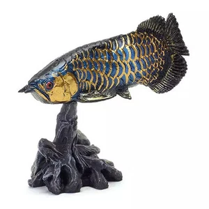 Trading Figure Asian Arowana Indigo Bottom Gold Dragon Big Encyclopedia M No1760 - Picture 1 of 1