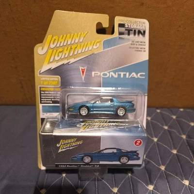 Johnny Lightning 1994 Pontiac Firebird T/A Collector Tin White Lightning - Image 1 of 3