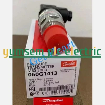 NEW Danfoss 060G1413 Pressure Transmitter Sensor MBS3000 0-16bar FedEx or DHL - Image 1 of 3