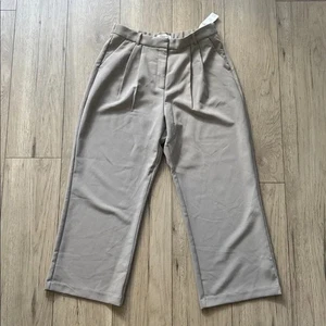 Neu mit Etikett Abercrombie & Fitch Curve Love A&F Sloane maßgeschneiderte Hose weites Bein 32 kurz - Bild 1 von 8