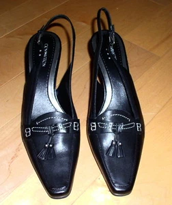Nuevos tacones de cuero negro Covington Wms Tessa 11 - Imagen 1 de 5