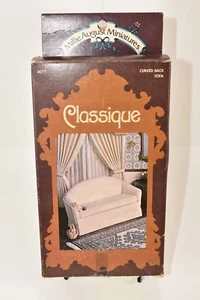 CLASSIQUE - MILLIE AUGUST MINIATURES Dollhouse Kit - Curved Back Sofa #3077 - Picture 1 of 7