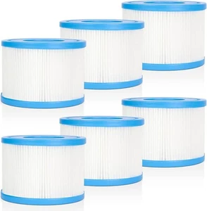 6 Pack Type S1 Spa Filter Compatible with Intex Hot Tub, Portable Inflatable Hot - Picture 1 of 7