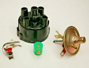 Distributor Repair Kit for Lucas 45D 59D 4 Cyl Distributors Cap Rotor Points Vac - Picture 1 of 1