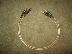 RARE PAIR OF Vampire Wire CC Series .5 M INTERCONNECT RCA #1 - Picture 1 of 4
