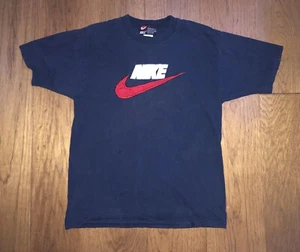 VTG 80s Nike Embroidered Center Spell Out Swoosh T-Shirt Mens M USA - Picture 1 of 6