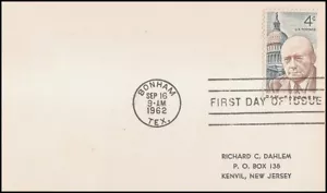 USA3 #1202 ADDR FIRST DAY CARD FDC Sam Rayburn - Bild 1 von 1