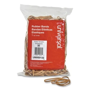 Universal 00132 0.04 in. Gauge Size 32 Rubber Bands - Beige (820/Pack) New - Picture 1 of 4