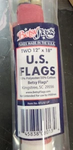 American FLAGS 12" X 18" by Betsy Flags, 12 2-Pack(TOTAL 24) - Picture 1 of 3