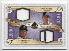 2009 SP LEGENDARY CUTS GENERATIONS DUAL JERSEY Graig Nettles/Robinson Cano #GMNC