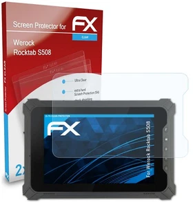 atFoliX 2x Displayschutzfolie für Werock Rocktab S508 Displayschutzfolie klar - Bild 1 von 8