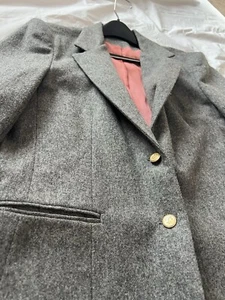 Stephen Douglas Blazer Women's 16 100% Pure Wool Made In USA Gray Career Vintage - Picture 1 of 7