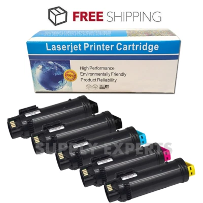 5 Pack Toner Cartridges for Dell H625cdw H825cdw S2825cdn H625 H825 s2825 Ink - Image 1 of 2