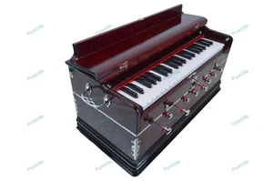 Massives Harmonium 9 Stopper Chudidaar Blasebalg 42 Tasten zwei Blatt Bass-Stecker - Bild 1 von 19