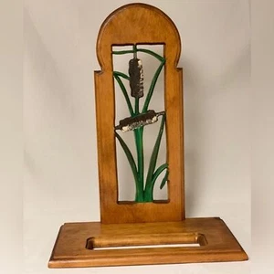 Duck Decoy Wall Hanging Display Shelf Home Deco Handcrafted Woodwork Collectible - Picture 1 of 12