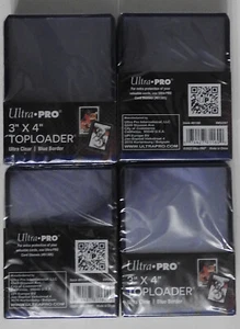 CARGADORAS SUPERIORES ULTRA PRO - BORDE AZUL DE 3 X 4 PULGADAS (X100) - P&P GRATIS REINO UNIDO - Imagen 1 de 8