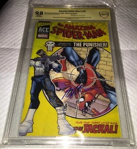 Amazing Spider-Man #129 CBCS 9.8 SS firmado John Romita SR 1st Punisher 2002 ACE - Imagen 1 de 14