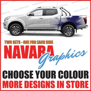 Calcomanías pegatinas con rayas laterales Nissan Navara 4x4 camión gráfico nv4 - Imagen 1 de 2