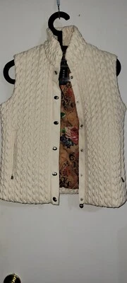 Chaleco Marcador Acolchado Puffer Talla 10 Botón Cremallera Mujer  Foto 1 de 4