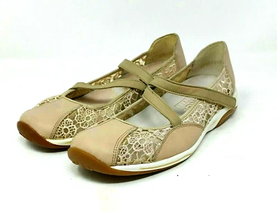 Rieker Anti Estrés Margarita 75 Mujer Talla 5 Zapatos Planos Confort Beige Mary Jane   Foto 1 de 4